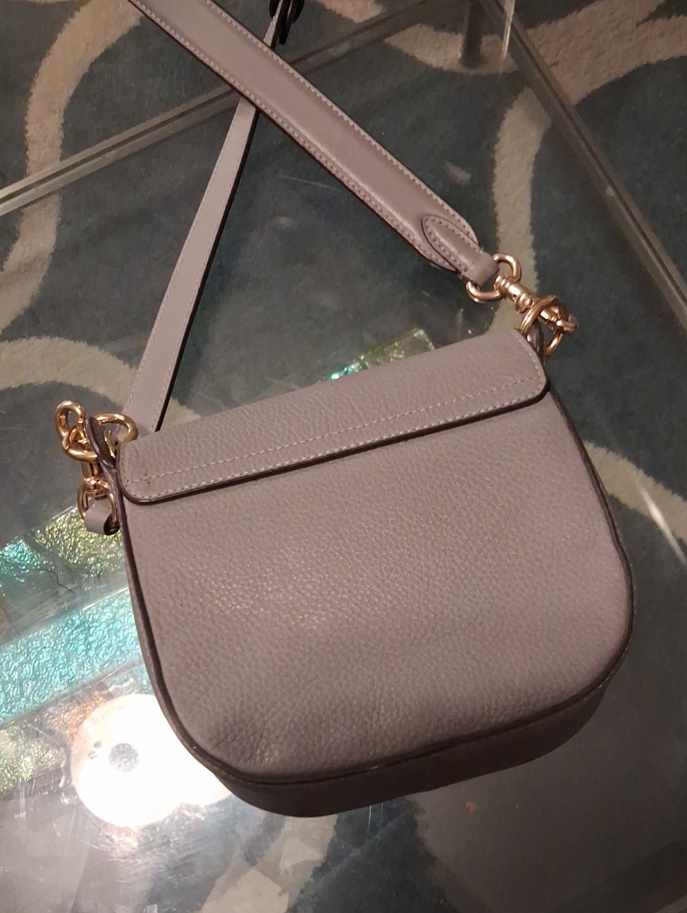Coach Kleo Saddle Bag Gray Crossbody Bag - Picture 6 of 11